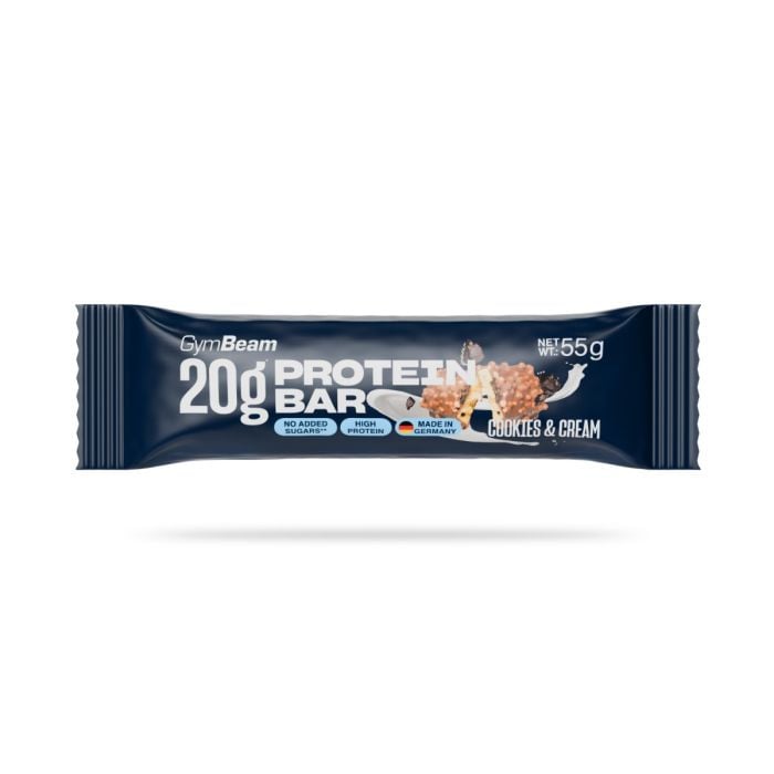 Barretta Proteica 20 g - GymBeam 55 g - Biscotti e Panna