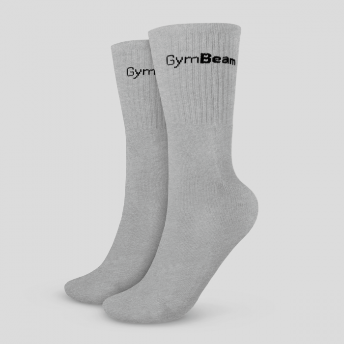 Calze a 3/4 3Pack Grey - GymBeam M