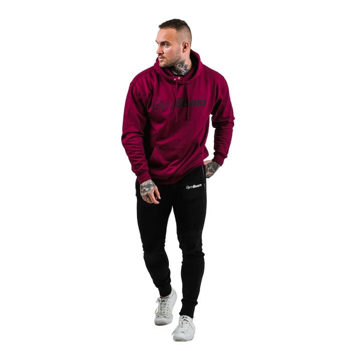 Felpa PRO Hoodie Burgundy - GymBeam XXL