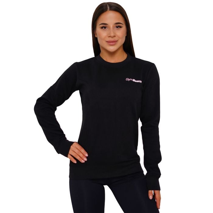 Felpa Basic Jumper Black - GymBeam S