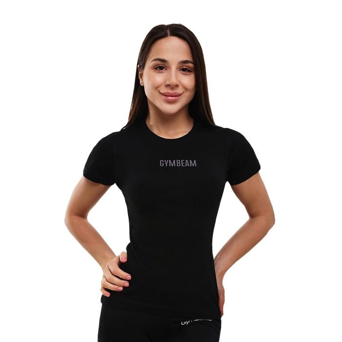 T-Shirt FIT da Donna Black - GymBeam S