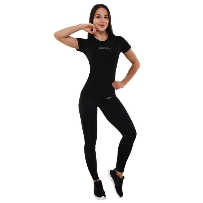 T-Shirt FIT da Donna Black - GymBeam S
