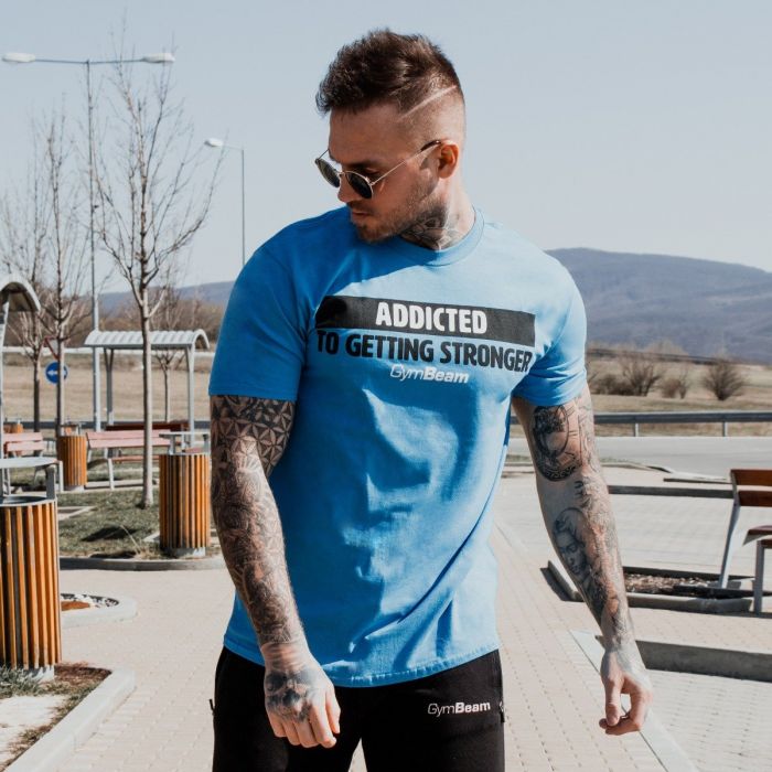 Men's T-shirt Addicted Sapphire - GymBeam