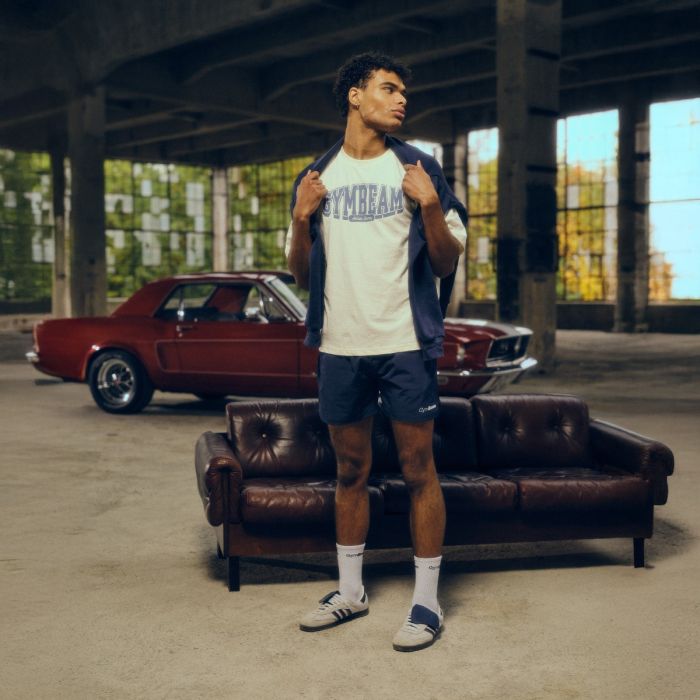 T-Shirt Boxy Athletic Society Cream - GymBeam XL