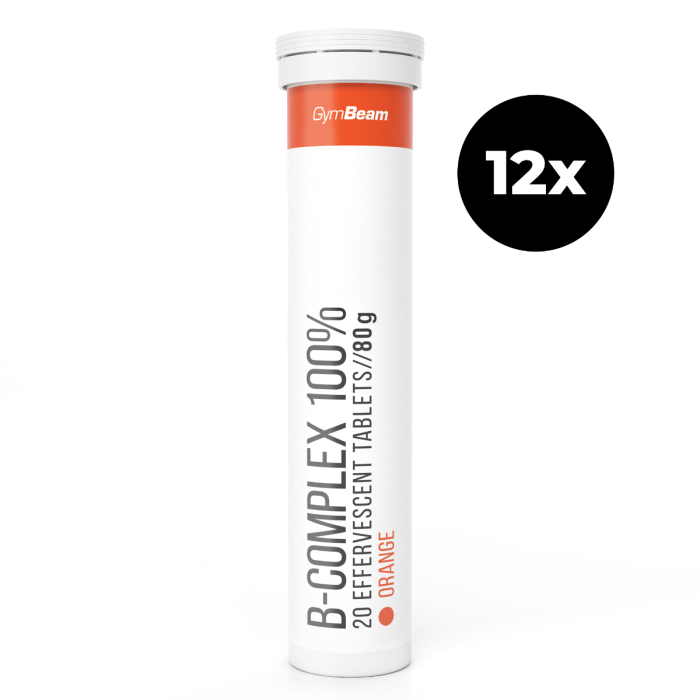B-Complex 100% Effervescente - GymBeam 20 cpr