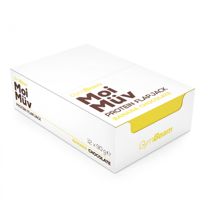 MoiMüv Protein Flapjack - GymBeam 90 g - Cioccolato - Brownie