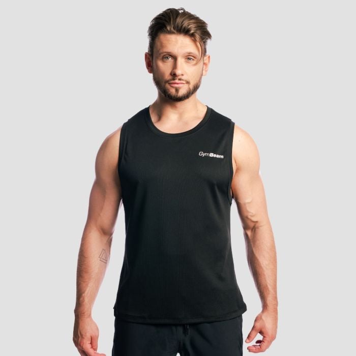 Canotta Mesh Base Black - GymBeam L