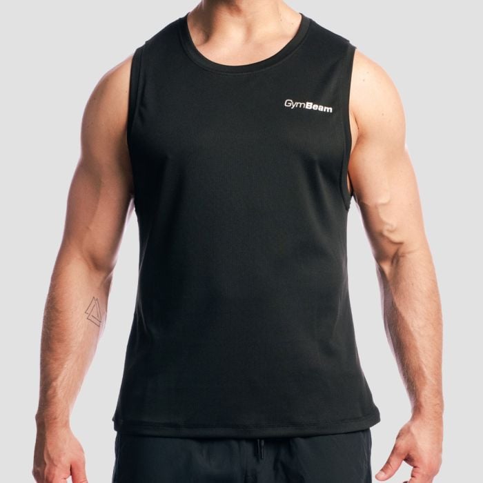 Canotta Mesh Base Black - GymBeam L
