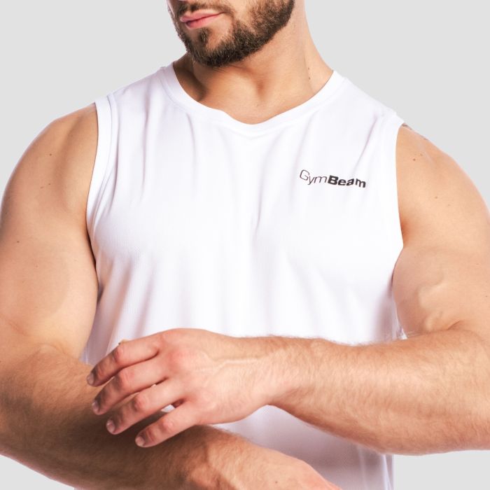 Canotta Mesh Base White - GymBeam M