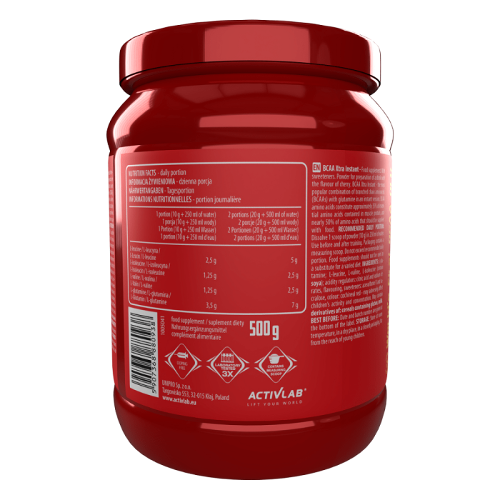 BCAA Xtra Instant - ActivLab 500 g - Limone