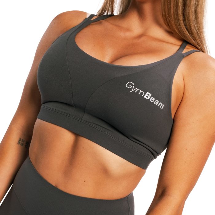 Reggiseno Sportivo BEAT Charcoal - GymBeam XL