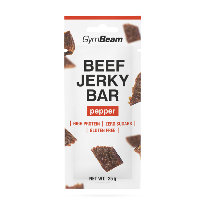 Beef Jerky Bar - GymBeam 25 g - Pepato
