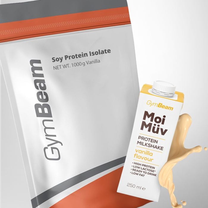 Proteine Isolate della Soia - GymBeam 1000 g - Caramello Salato