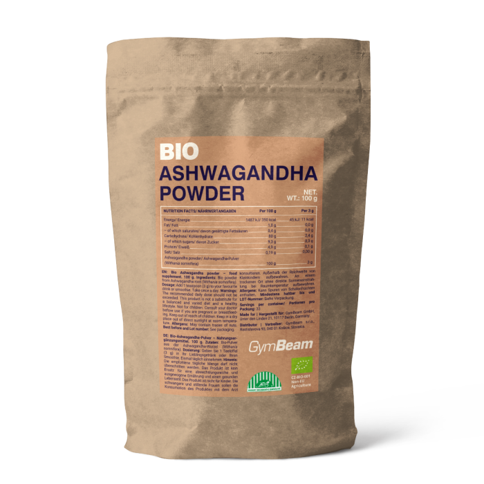 Ashwagandha BIO - GymBeam 100 g