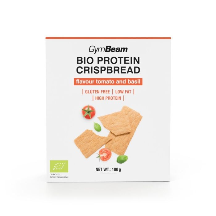 Crackers Proteici BIO - GymBeam 100 g - Tomato & Basil