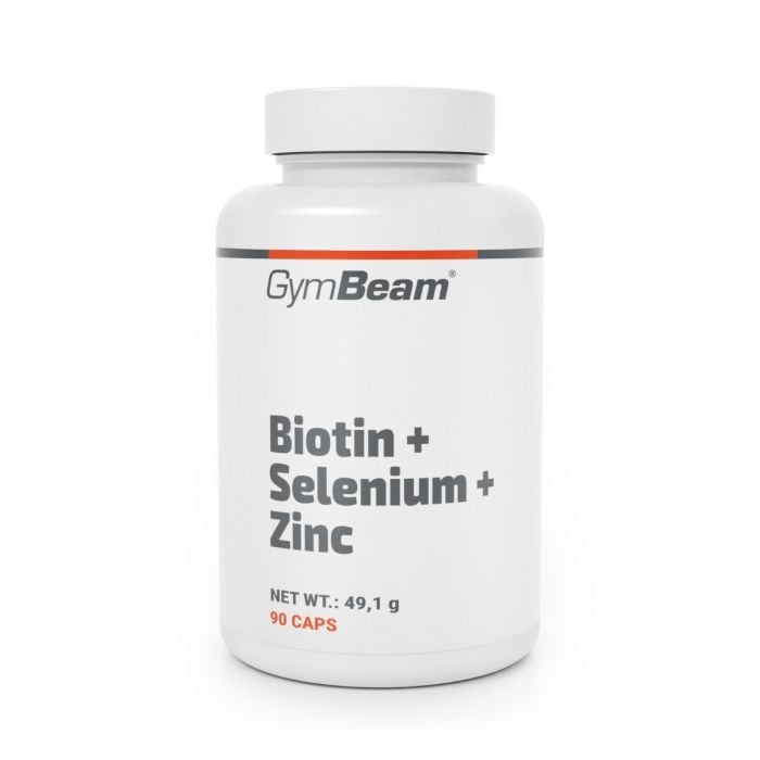 Biotina + Selenio + Zinco - GymBeam 90 cps