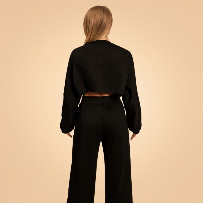 Felpa da Donna Bliss Cropped Black - BeastPink S