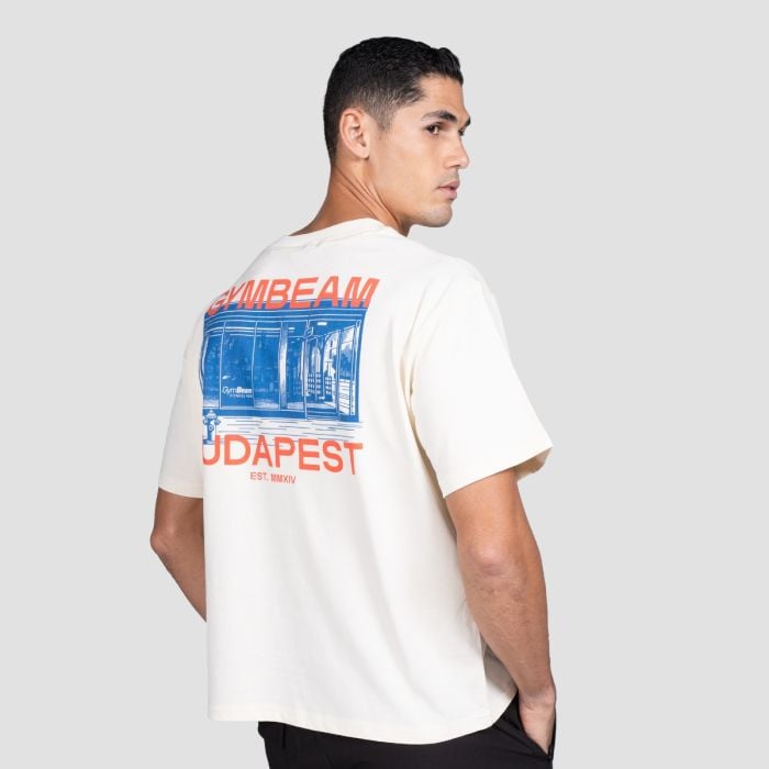 Maglietta Budapest Cream - GymBeam XXL