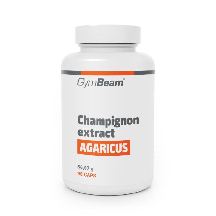 Estratto di Champignon (Agaricus) con 20% Polisaccaridi e 10% di Beta-Glucani - GymBeam 90 cps