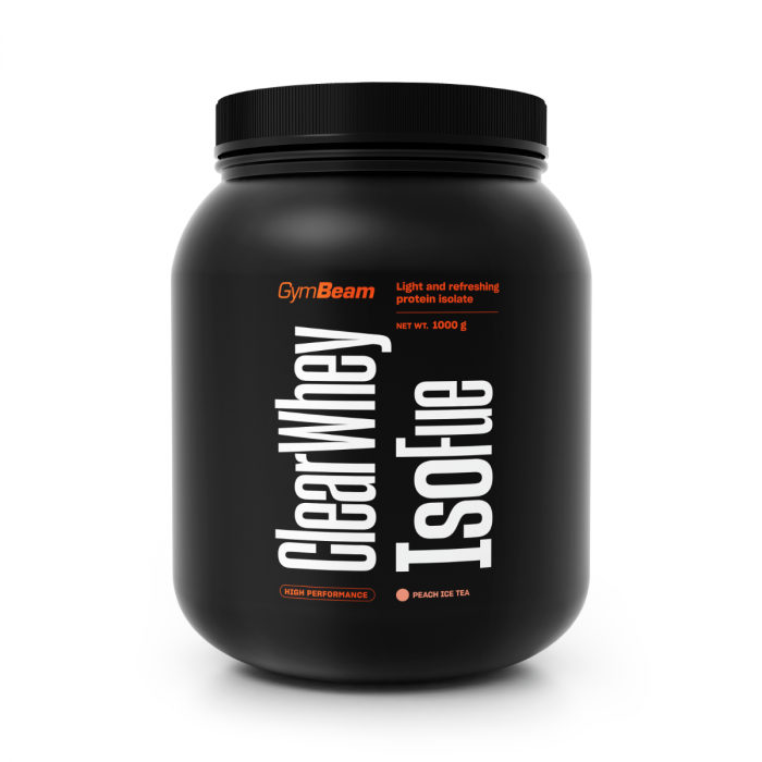 Clear Whey IsoFue - GymBeam 1000 g - Tè Freddo alla Pesca