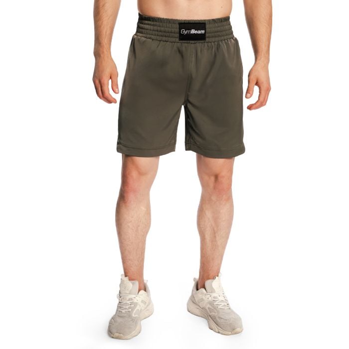 Pantaloncini da Uomo Boxing Combat Olive Grey - GymBeam XXL
