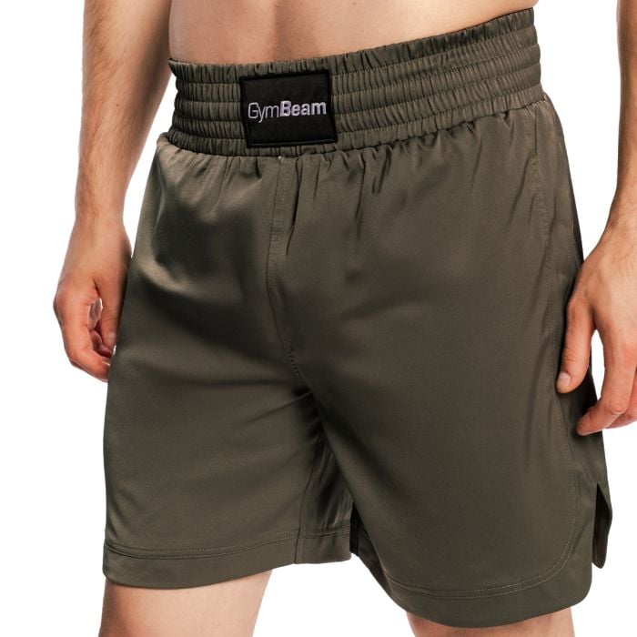 Pantaloncini da Uomo Boxing Combat Olive Grey - GymBeam XXL