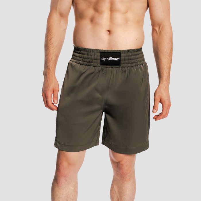 Pantaloncini da Uomo Boxing Combat Olive Grey - GymBeam XXL
