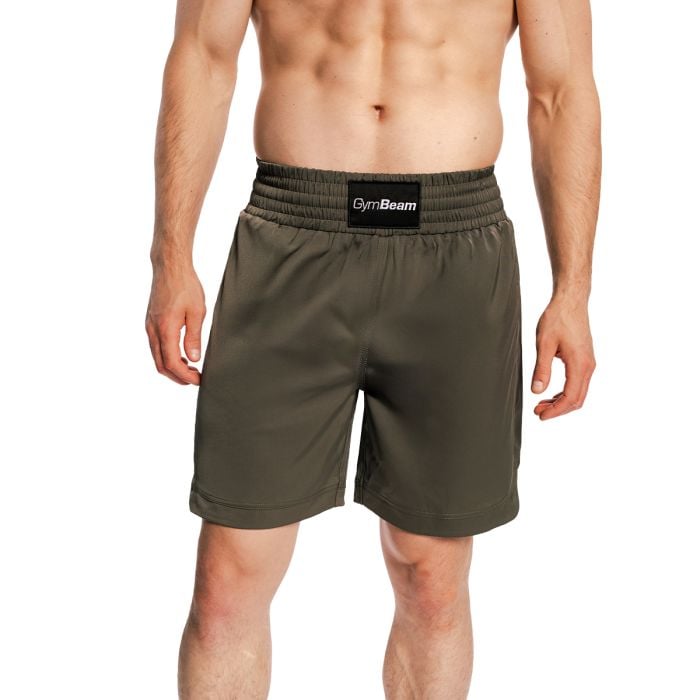 Pantaloncini da Uomo Boxing Combat Olive Grey - GymBeam XXL