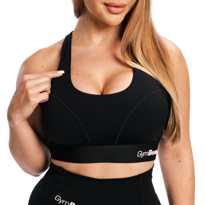 Reggiseno Sportivo Combat Black - GymBeam L