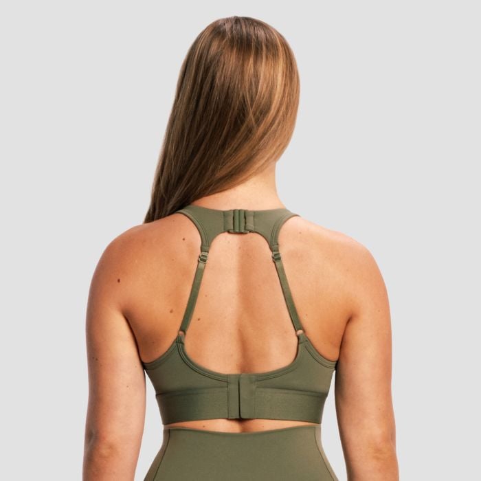 Reggiseno Sportivo Combat Olive Grey - GymBeam M