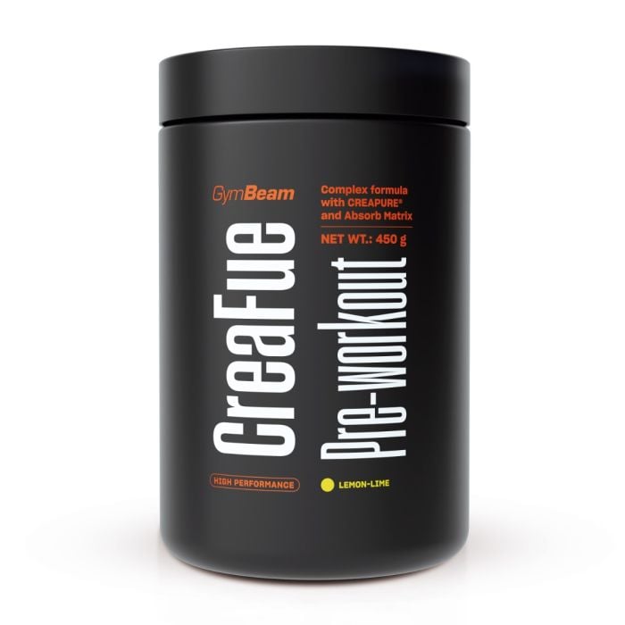CreaFue Pre-Workout - GymBeam 450 g - Lemon - Lime