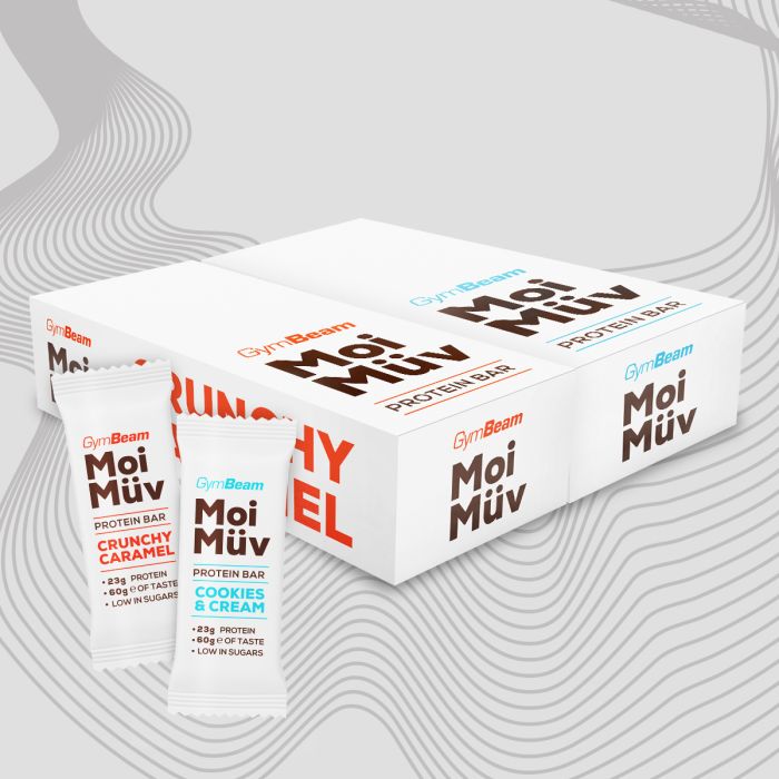 Barretta Proteica MoiMüv – GymBeam 60 g - Biscotti e Panna