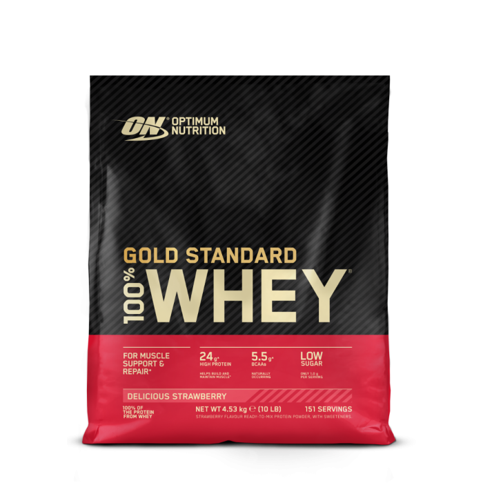 100% Whey Gold Standard - Optimum Nutrition 4540 g - Doppio Cioccolato Gusto Intenso