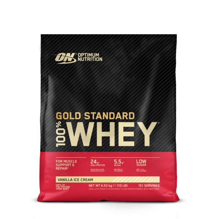 100% Whey Gold Standard - Optimum Nutrition 4540 g - Doppio Cioccolato Gusto Intenso