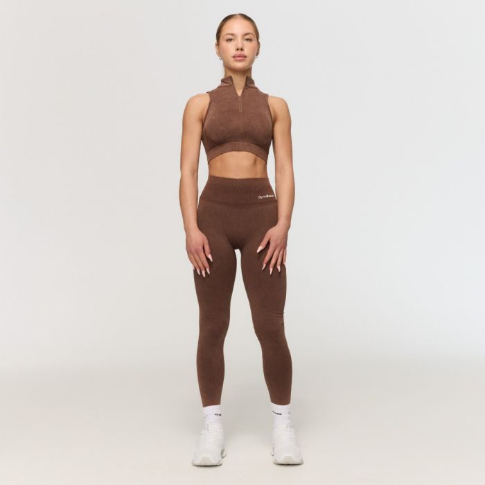 Reggiseno Sportivo Seamless Fierce Brown - GymBeam S