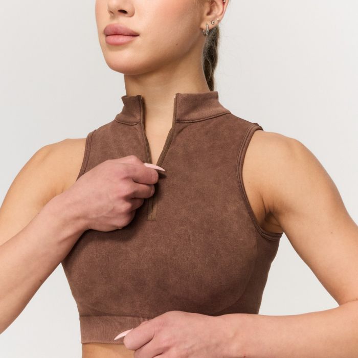 Reggiseno Sportivo Seamless Fierce Brown - GymBeam S