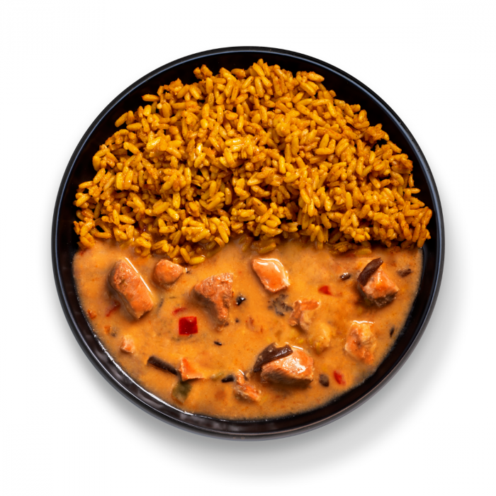 Pollo con Riso in Stile Asiatico FIT Ready to Eat - GymBeam 420 g