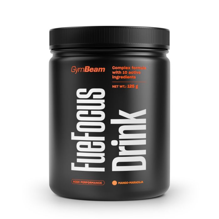 FueFocus Drink - GymBeam 125 g - Mango - Maracuja