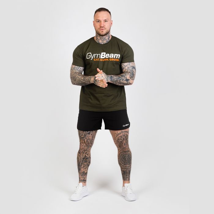 T-Shirt da Uomo Grow Military Green - GymBeam XXL