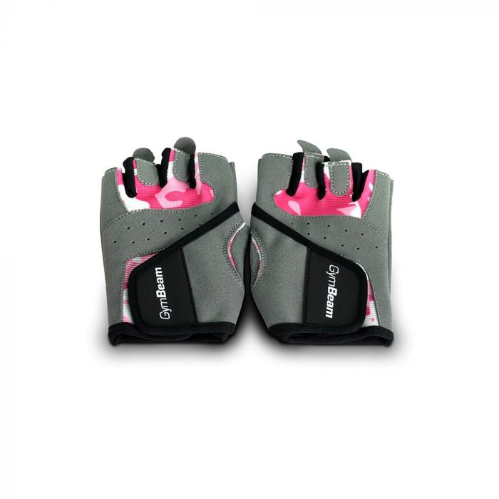 Fitness Gloves for Women Camo Pink - GymBeam