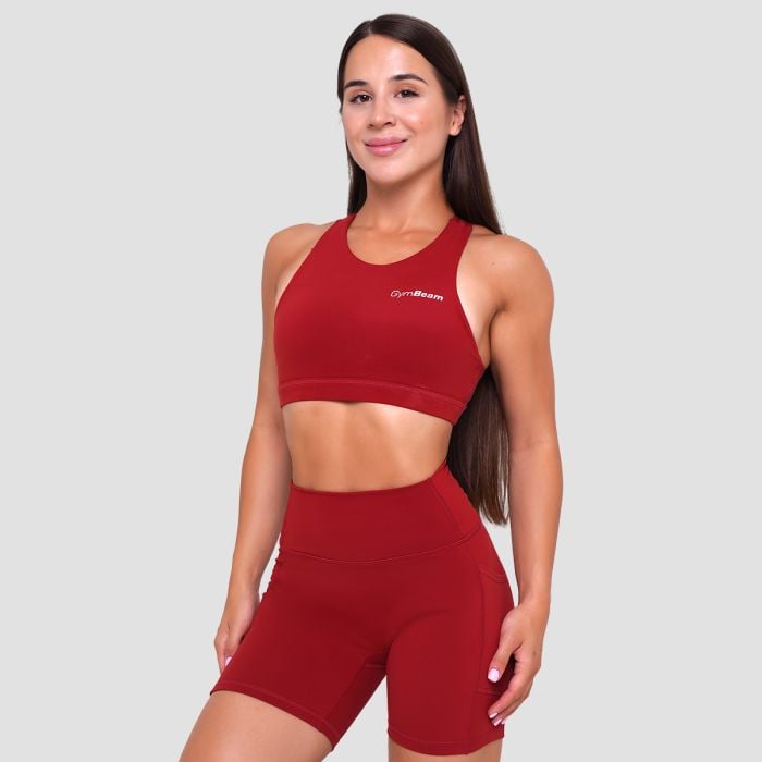 Reggiseno Sportivo Ignite Dark Red - GymBeam M