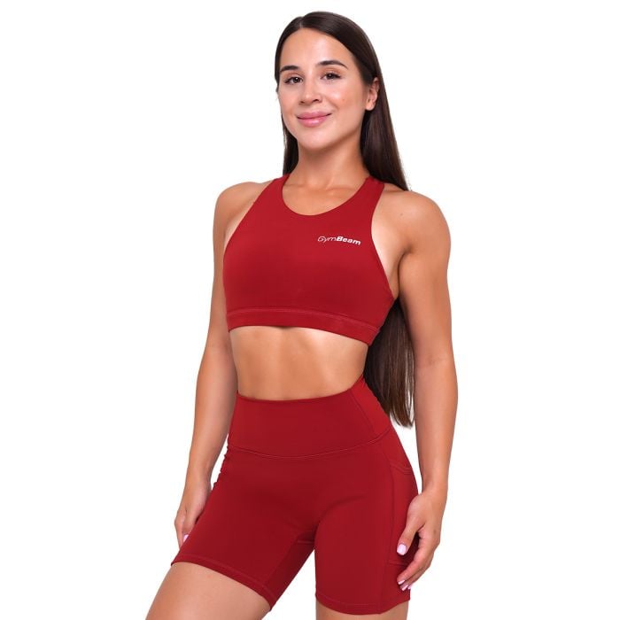 Reggiseno Sportivo Ignite Dark Red - GymBeam M