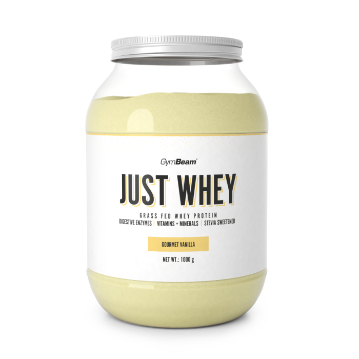 Just Whey Proteine Grass-Fed - GymBeam + OMAGGIO 1000 g - gourmet vanilla - 00
