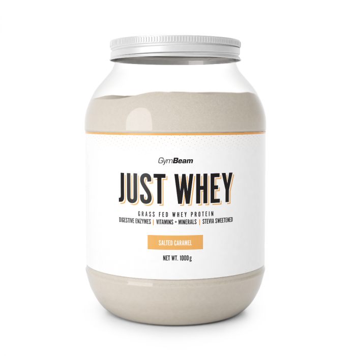 Just Whey Proteine Grass-Fed - GymBeam + OMAGGIO 1000 g - Caramello Salato - 00