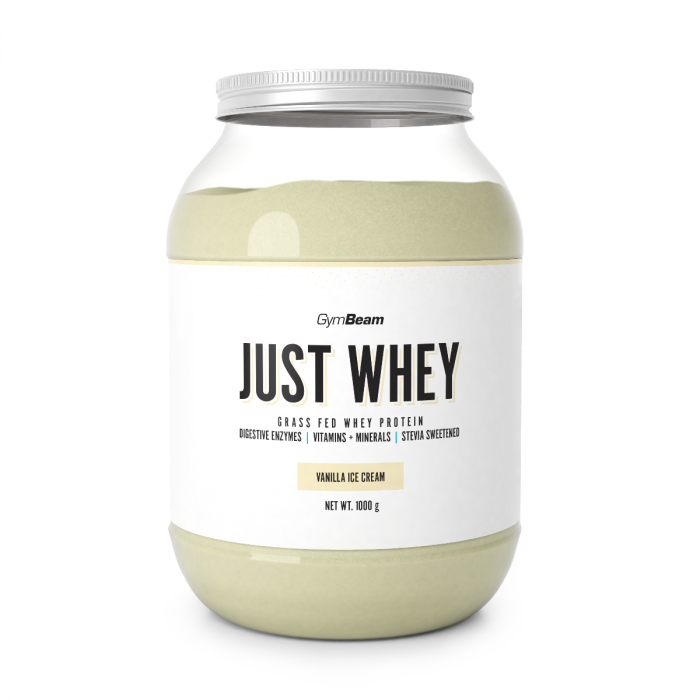 Just Whey Proteine Grass-Fed - GymBeam + OMAGGIO 1000 g - Gelato alla Vaniglia - 00