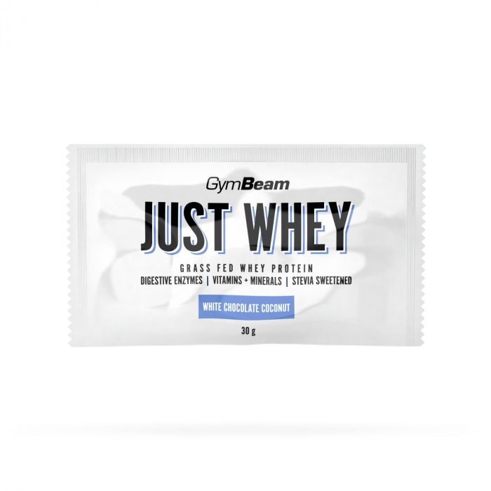 Just Whey Sample - GymBeam 30 g - Cioccolato Bianco - Cocco
