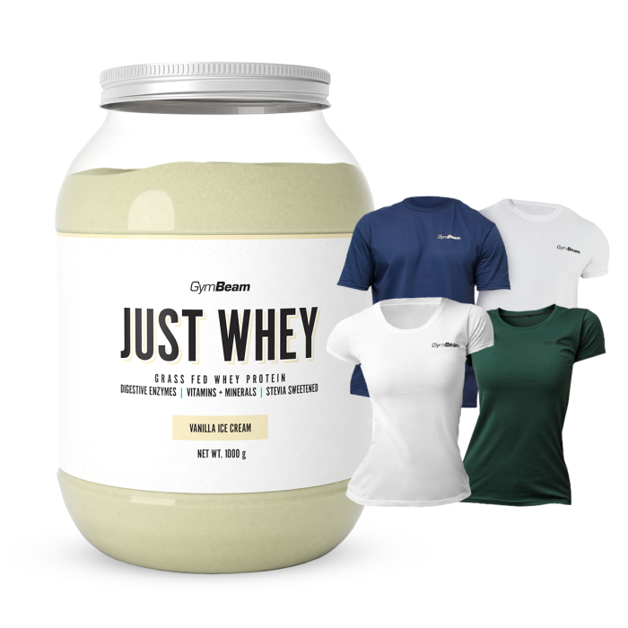 Just Whey Proteine Grass-Fed - GymBeam + OMAGGIO 2000 g - Milkshake al Cioccolato - 00