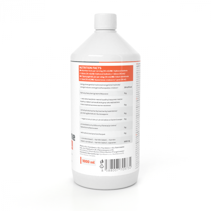 L-Carnitina - GymBeam 1000 ml - Frutti di Bosco