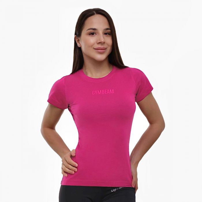 Women‘s FIT T-Shirt Magenta - GymBeam
