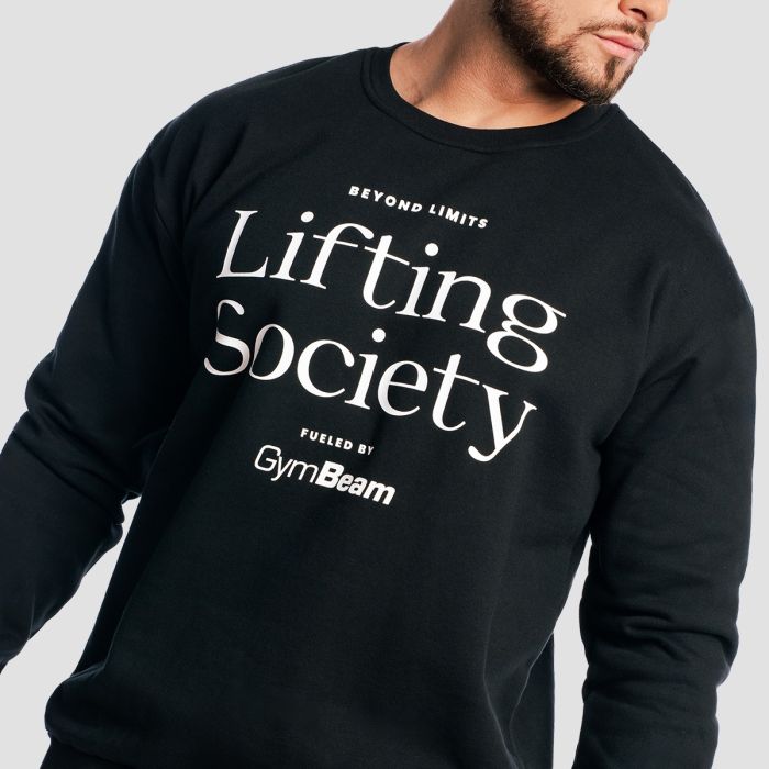 Felpa Lifting Society Black - GymBeam XL